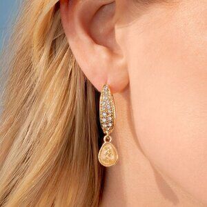 Paparazzi Jewelry Accessories - Cheerful Care - Gold Earrings - NEW!!